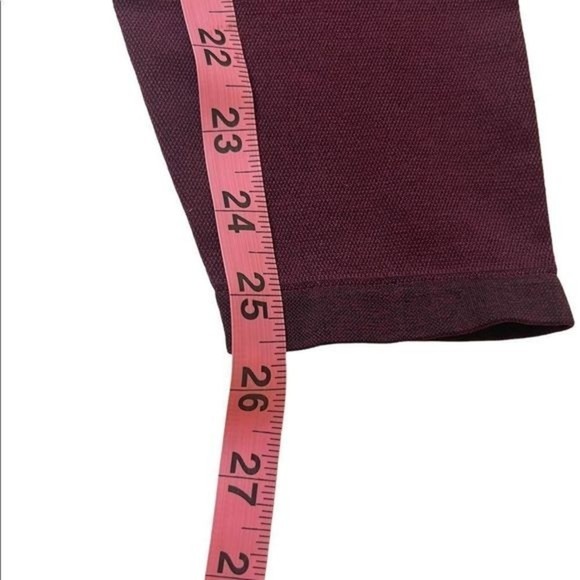 PINK Victoria's Secret Burgundy Matching Sports Bra And Leggings Set Size Medium - Picture 9 of 16